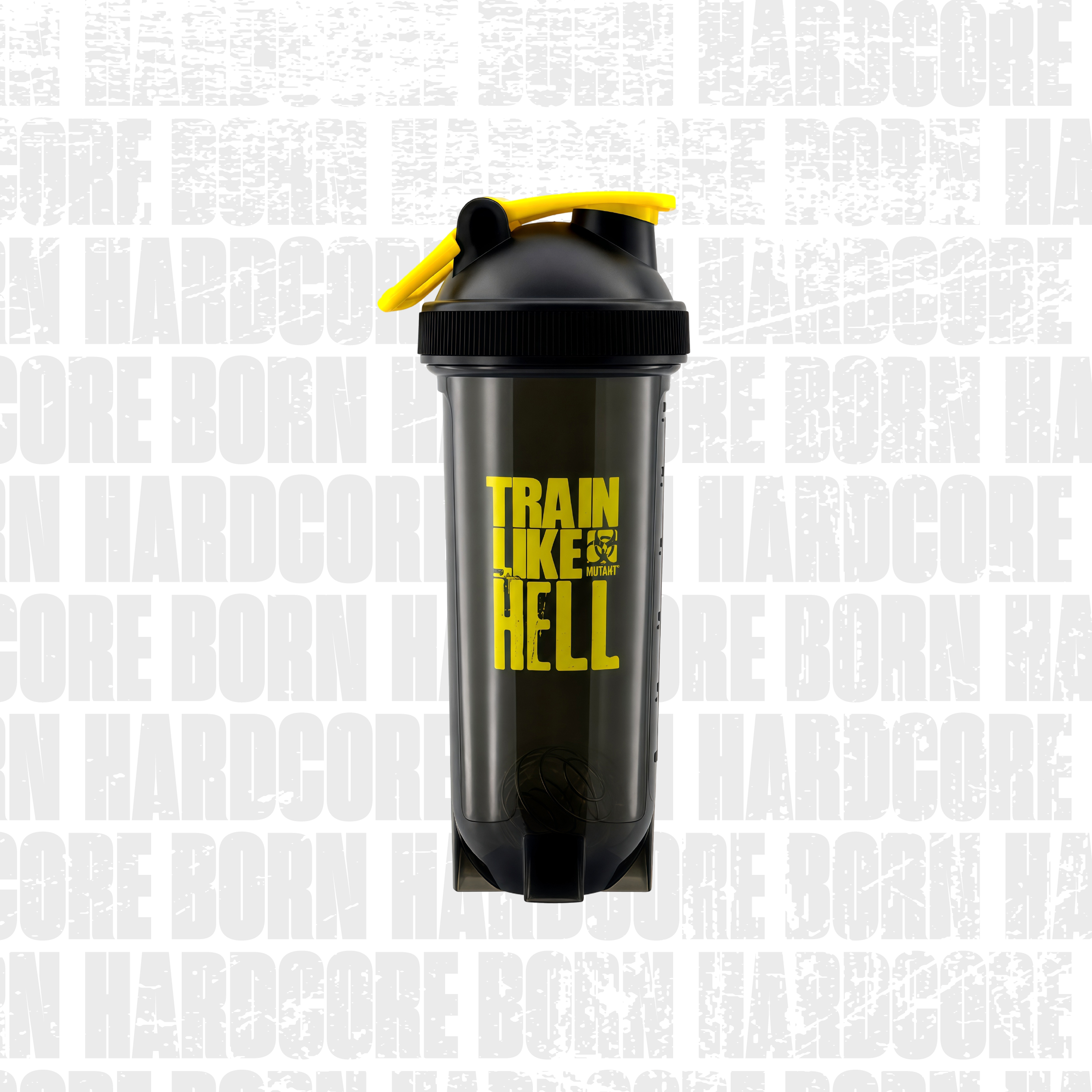 MUTANT® TRAIN LIKE HELL SHAKER (Black/Yellow) | 700ML