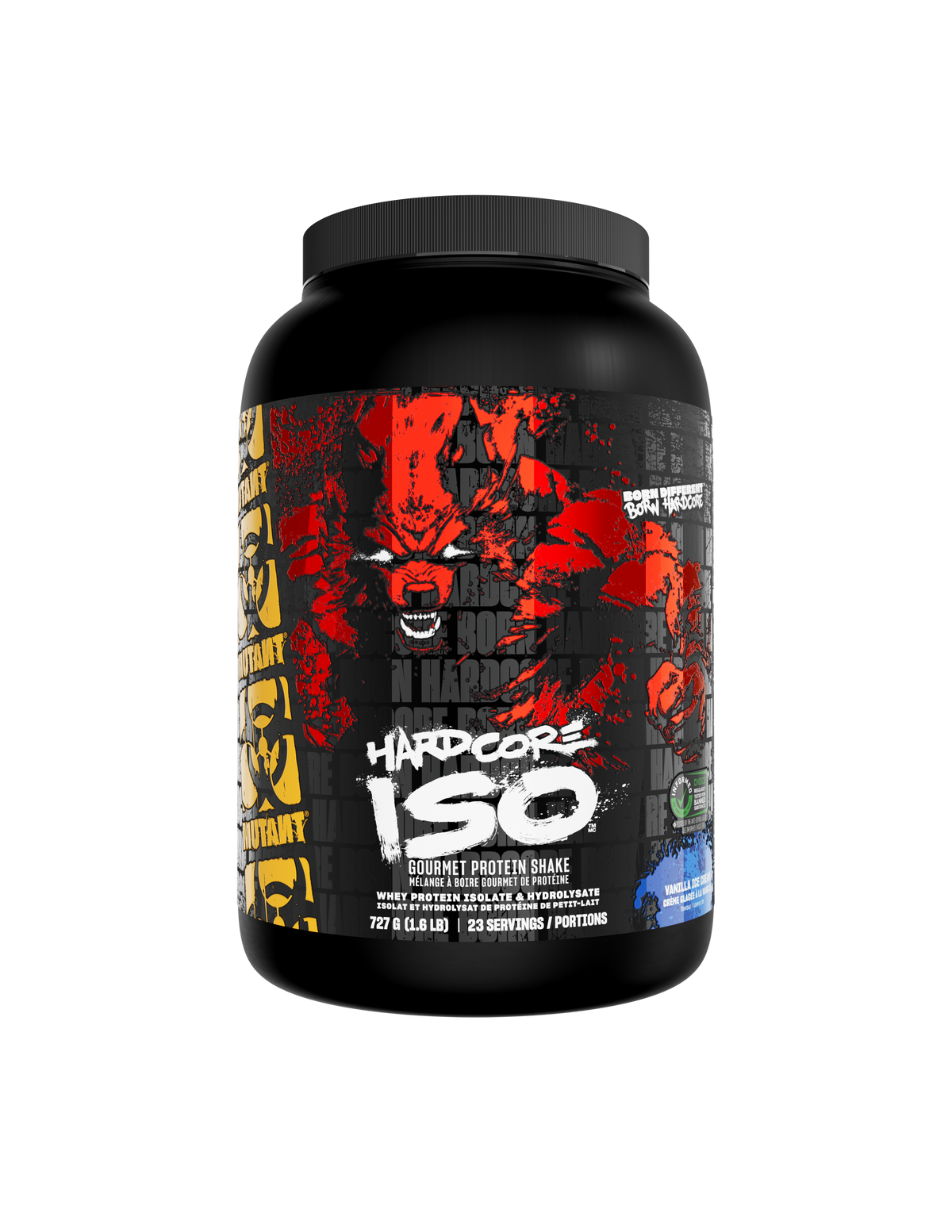 Hardcore Iso - Vanilla Ice Cream flavor protein powder by MUTANT