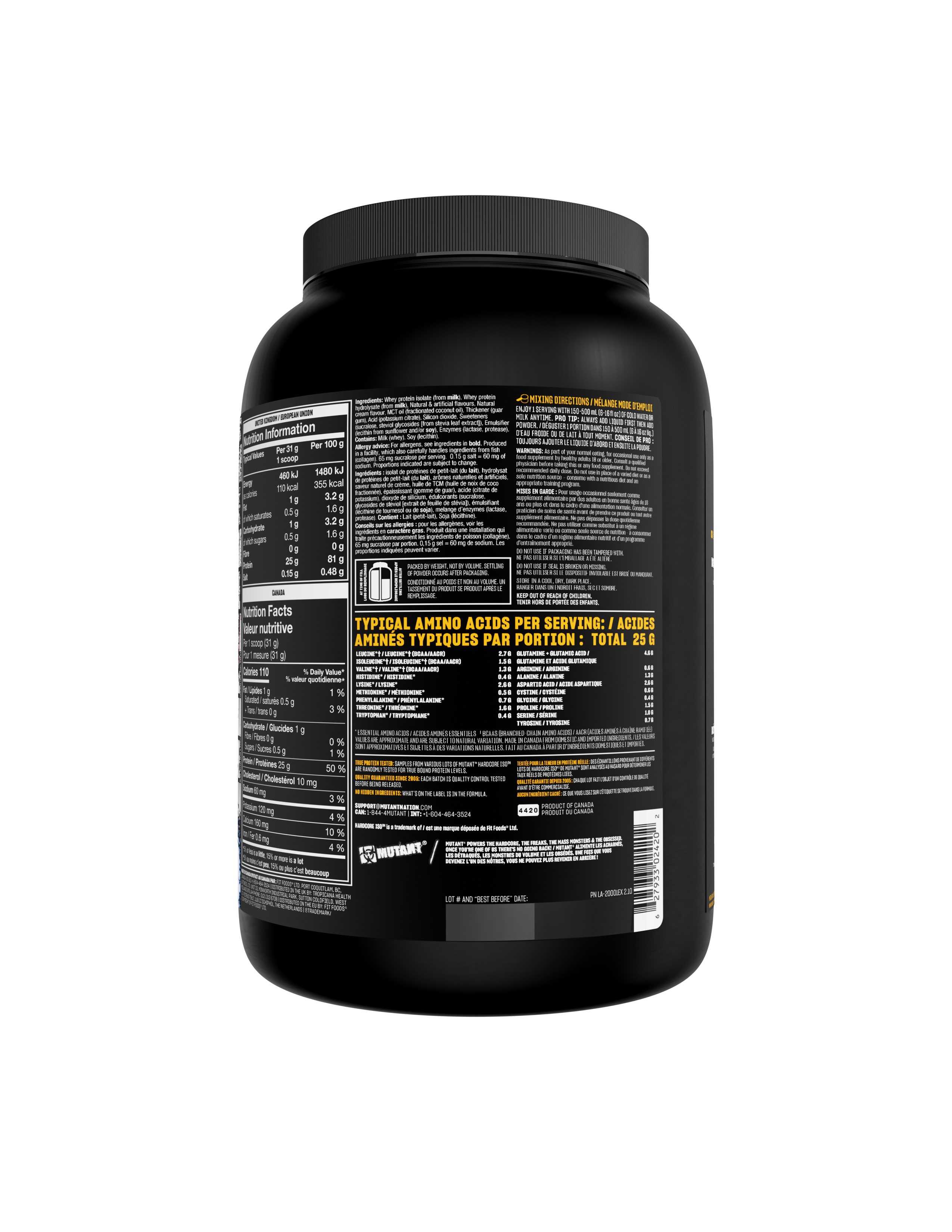 MUTANT® HARDCORE ISO 1.6lbs