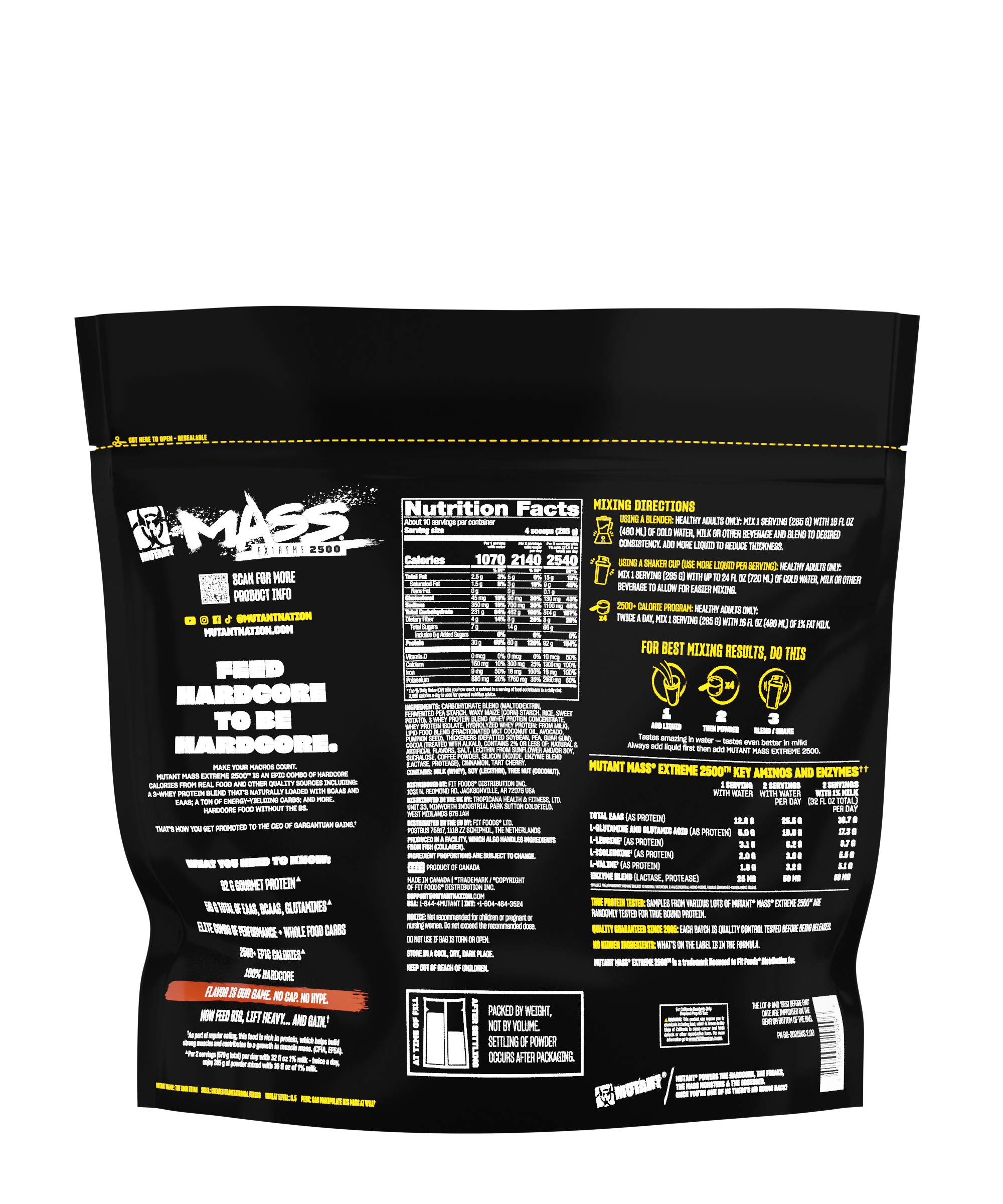 MUTANT® MASS EXTREME 2500™ 6lbs