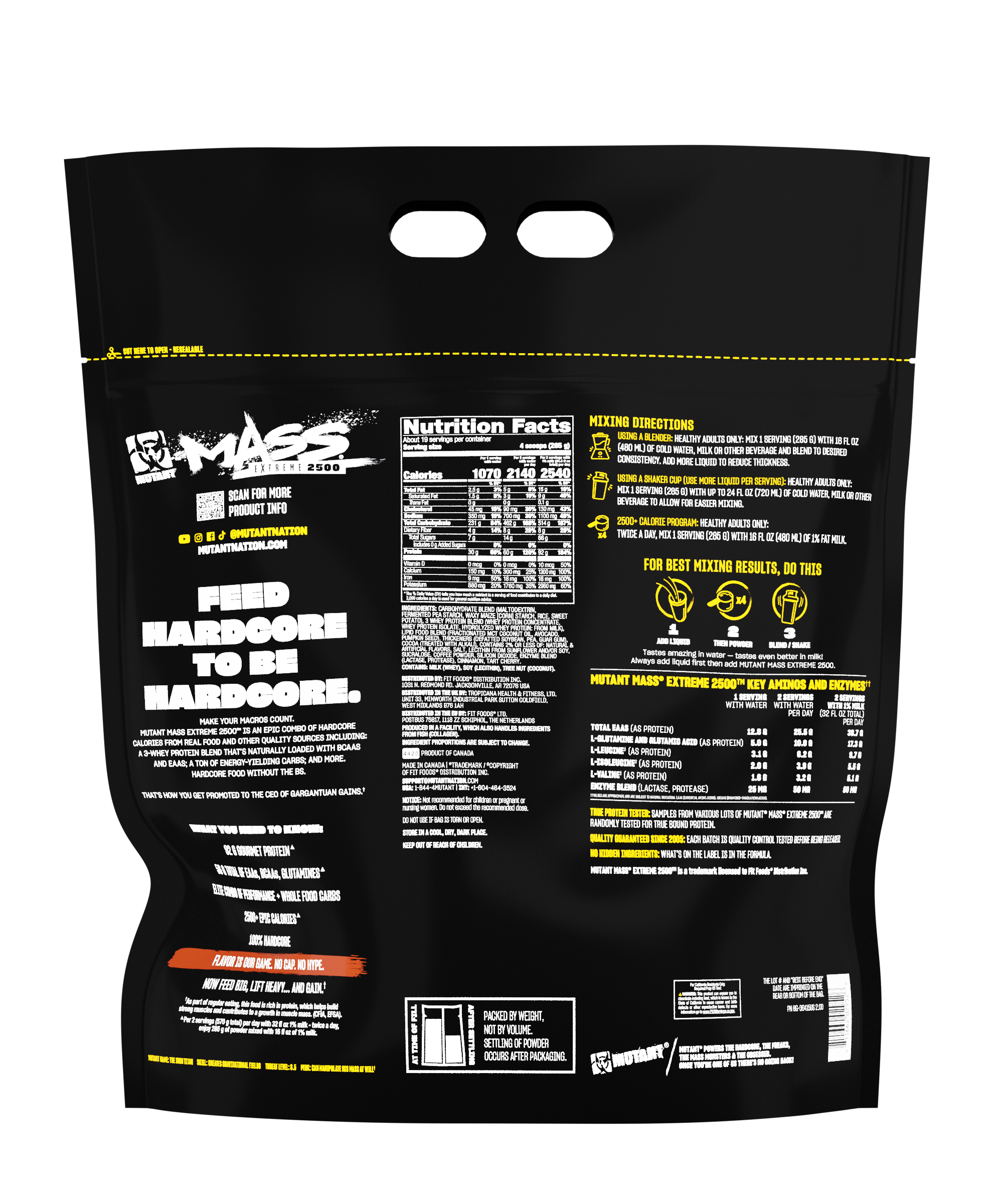 MUTANT® MASS EXTREME 2500™ 12lbs