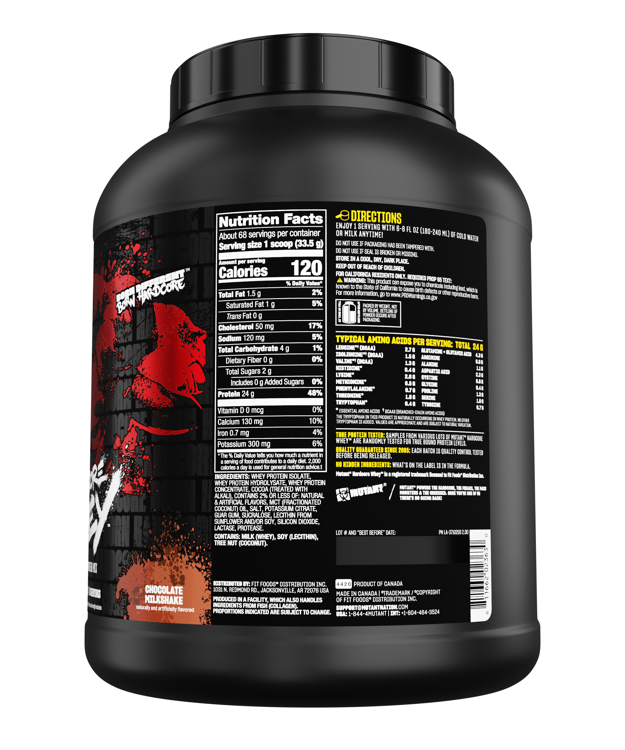 MUTANT® HARDCORE WHEY 5lbs